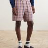 Straight-Leg Checked Linen And Cotton-Blend Drawstring Shorts - FR Straight-Leg Checked Linen And Cotton-Blend Drawstring Shorts - FR