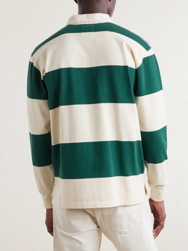 Stripe Cotton-Jersey Polo Shirt - BK