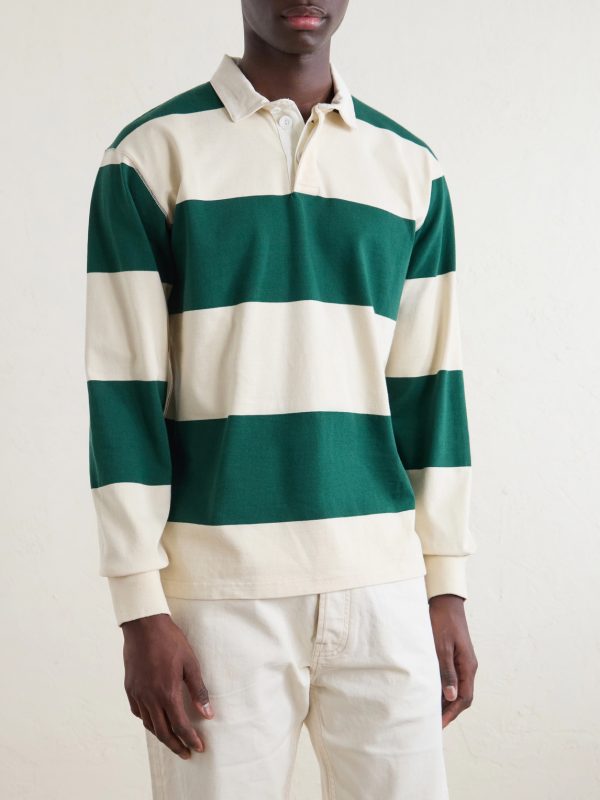 Stripe Cotton-Jersey Polo Shirt - FR