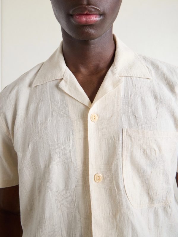 Camp-Collar Linen Shirt - CU