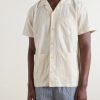 Camp-Collar Linen Shirt - FR