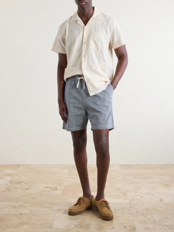 Camp-Collar Linen Shirt - OU