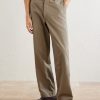 Wide-Leg Cotton-Twill Chinos - FR