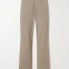 Wide-Leg Cotton-Twill Chinos