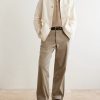 Wide-Leg Cotton-Twill Chinos - OU