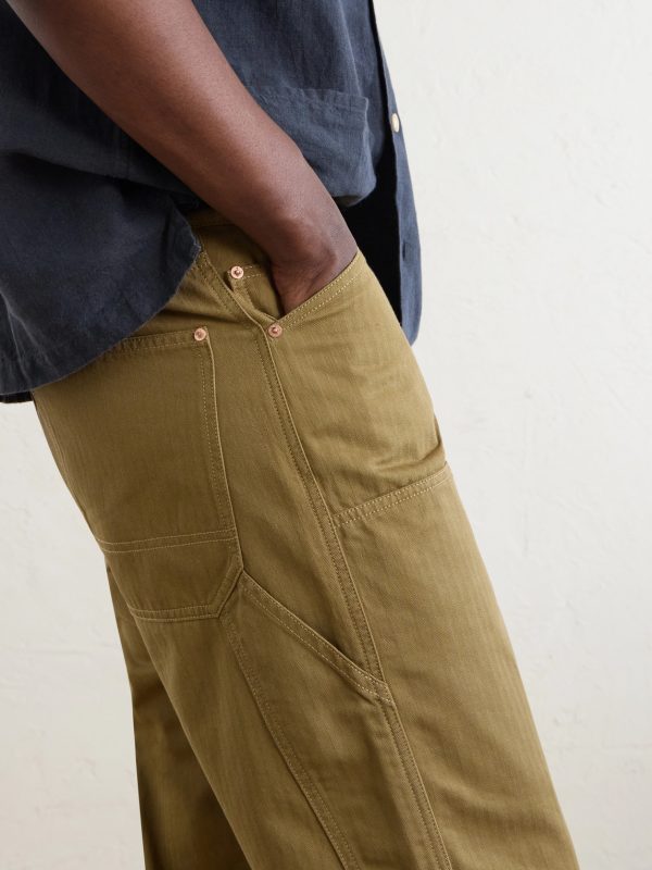 Carpenter Straight-Leg Cotton Cargo Trousers - E1 Carpenter Straight-Leg Cotton Cargo Trousers - E1
