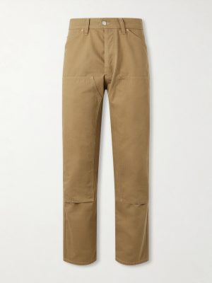 Carpenter Straight-Leg Cotton Cargo Trousers
