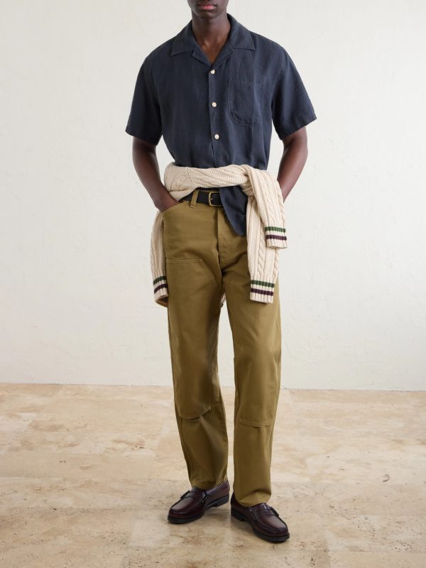 Carpenter Straight-Leg Cotton Cargo Trousers - OU Carpenter Straight-Leg Cotton Cargo Trousers - OU