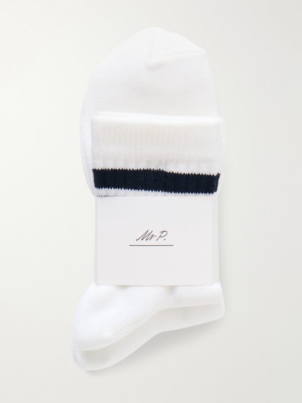 Three-Pack Cotton-Blend Socks - E1 Three-Pack Cotton-Blend Socks - E1
