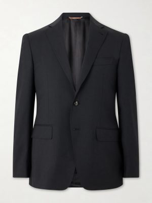 Kei Wool-Blend Twill Suit Jacket Kei Wool-Blend Twill Suit Jacket