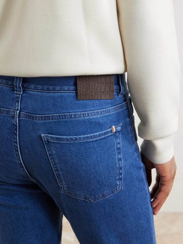 Straight-Leg Cotton and Cashmere-Blend Jeans - CU Straight-Leg Cotton and Cashmere-Blend Jeans - CU