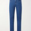 Straight-Leg Cotton and Cashmere-Blend Jeans Straight-Leg Cotton and Cashmere-Blend Jeans