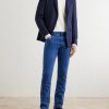 Straight-Leg Cotton and Cashmere-Blend Jeans - OU Straight-Leg Cotton and Cashmere-Blend Jeans - OU