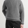 Ribbed Wool and Cashmere-Blend Sweater - FR