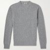 Ribbed Wool and Cashmere-Blend Sweater
