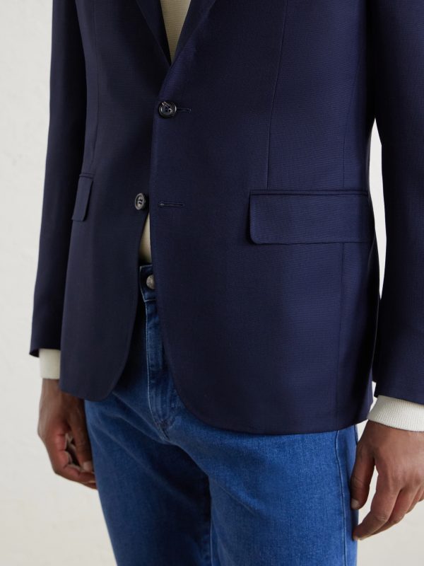 Kei Wool-Basketweave Blazer - CU Kei Wool-Basketweave Blazer - CU