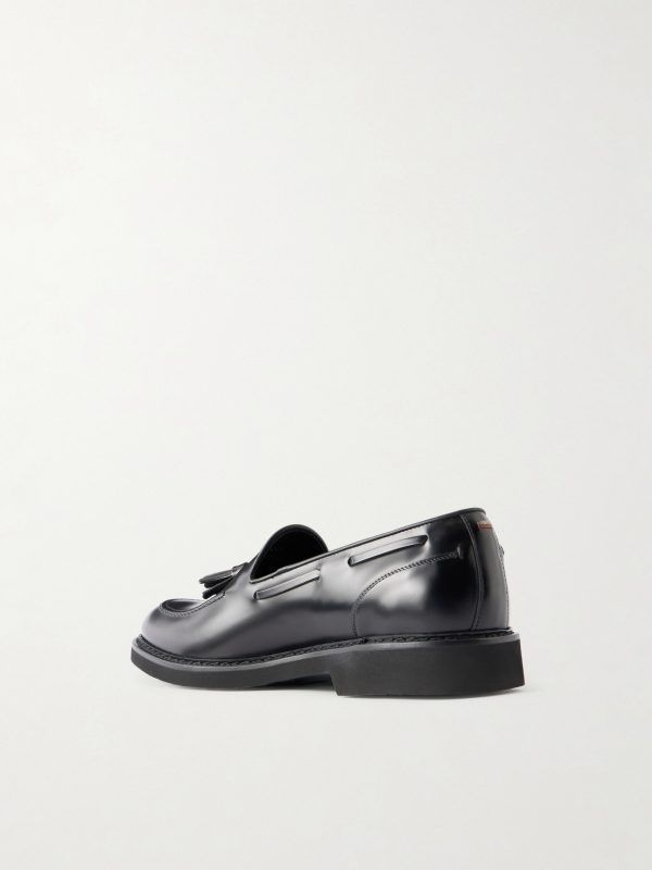 Tasseled Leather Loafers - BK