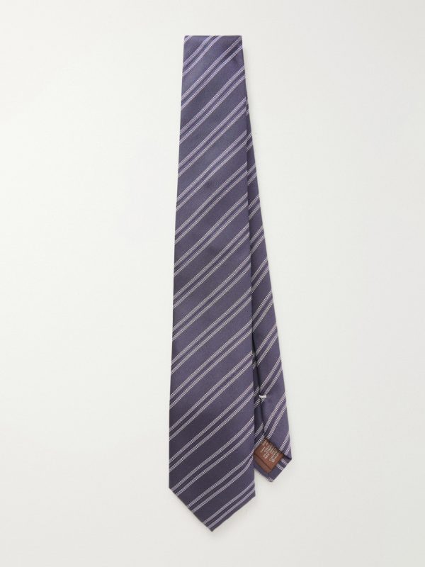 8cm Striped Silk Tie 8cm Striped Silk Tie