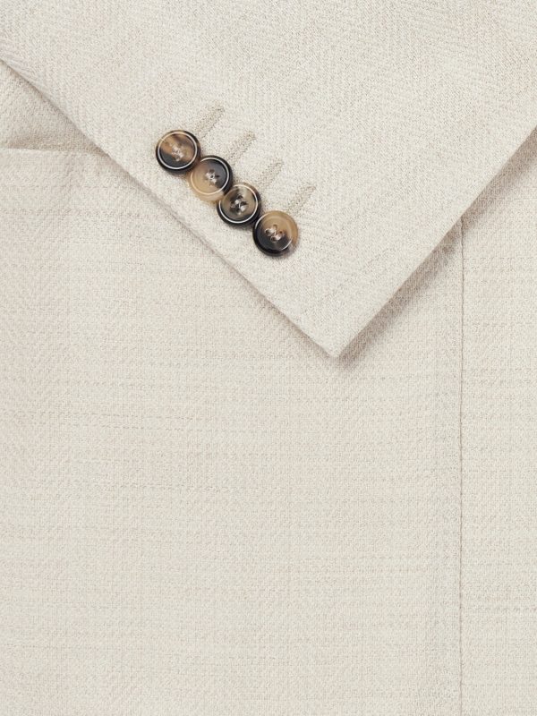 Kai Herringbone Wool, Linen and Silk-Blend Blazer - E1 Kai Herringbone Wool, Linen and Silk-Blend Blazer - E1