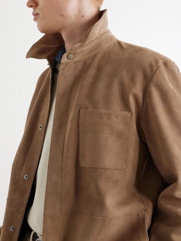 Paneled Suede Overshirt - CU Paneled Suede Overshirt - CU