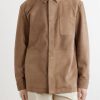 Paneled Suede Overshirt - FR Paneled Suede Overshirt - FR