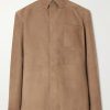 Paneled Suede Overshirt Paneled Suede Overshirt