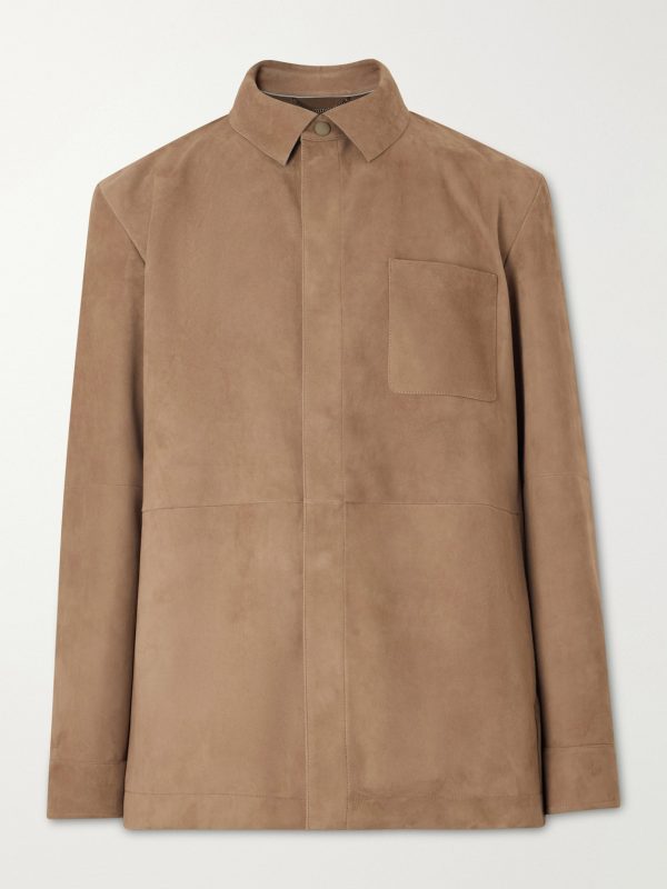 Paneled Suede Overshirt Paneled Suede Overshirt