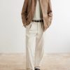 Paneled Suede Overshirt - OU Paneled Suede Overshirt - OU