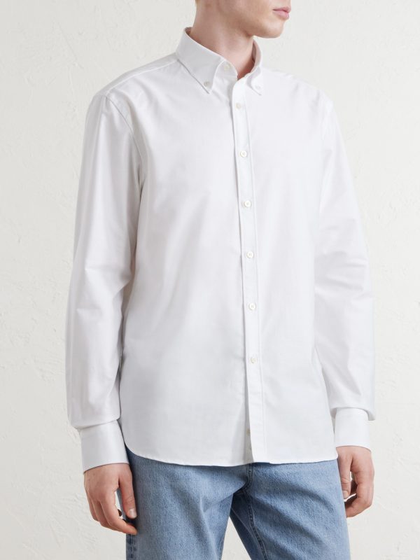 Button-Down Collar Cotton-Poplin Shirt - FR Button-Down Collar Cotton-Poplin Shirt - FR