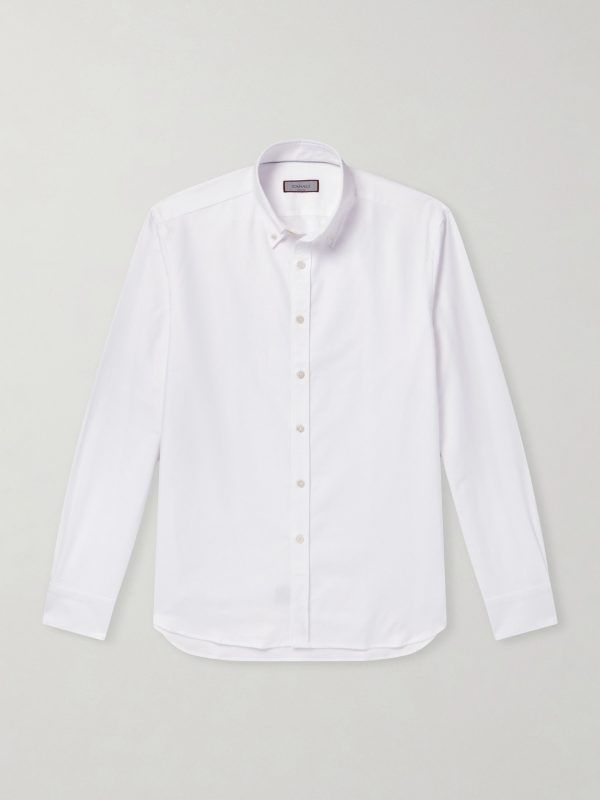 Button-Down Collar Cotton-Poplin Shirt Button-Down Collar Cotton-Poplin Shirt