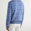 Striped Wool and Cashmere-Blend Sweater - BK Striped Wool and Cashmere-Blend Sweater - BK