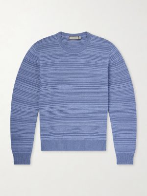 Striped Wool and Cashmere-Blend Sweater Striped Wool and Cashmere-Blend Sweater