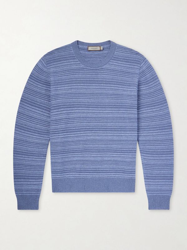 Striped Wool and Cashmere-Blend Sweater Striped Wool and Cashmere-Blend Sweater