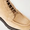 Suede Lace-Up Boots - CU