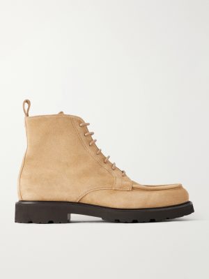 Suede Lace-Up Boots