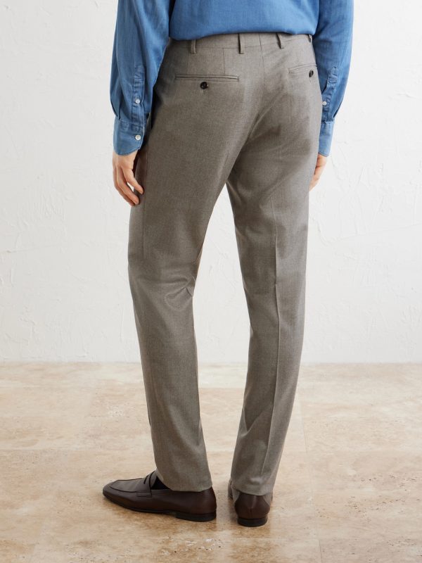 Slim-Fit Wool-Flannel Suit Trousers - BK Slim-Fit Wool-Flannel Suit Trousers - BK