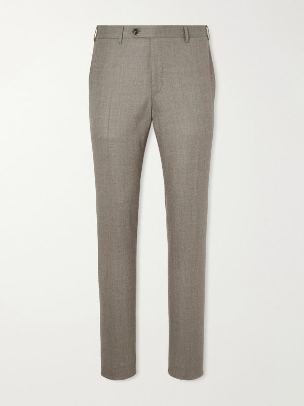 Slim-Fit Wool-Flannel Suit Trousers Slim-Fit Wool-Flannel Suit Trousers