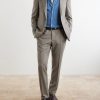 Slim-Fit Wool-Flannel Suit Trousers - OU Slim-Fit Wool-Flannel Suit Trousers - OU
