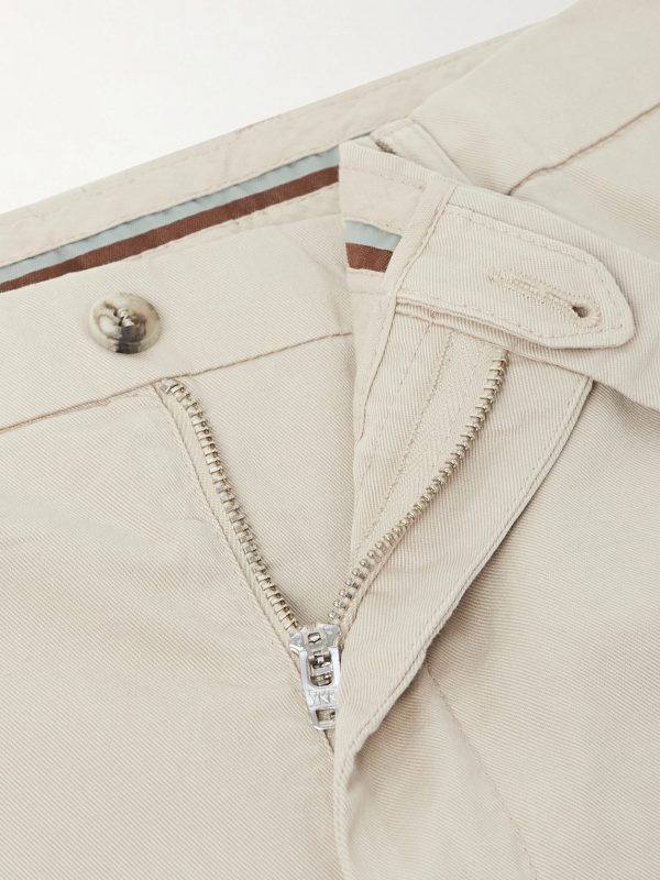 Slim-Fit Stretch Cotton-Blend Gabardine Trousers - CU Slim-Fit Stretch Cotton-Blend Gabardine Trousers - CU