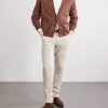 Slim-Fit Stretch Cotton-Blend Gabardine Trousers - OU Slim-Fit Stretch Cotton-Blend Gabardine Trousers - OU