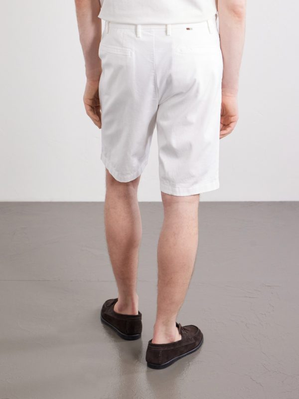 Straight-Leg Stretch Cotton-Blend Gabardine Shorts - BK Straight-Leg Stretch Cotton-Blend Gabardine Shorts - BK