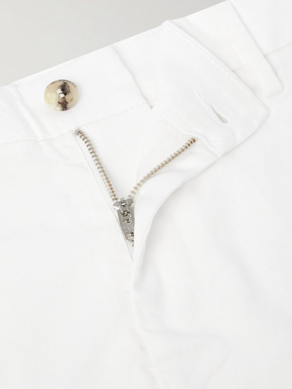 Straight-Leg Stretch Cotton-Blend Gabardine Shorts - CU Straight-Leg Stretch Cotton-Blend Gabardine Shorts - CU