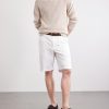 Straight-Leg Stretch Cotton-Blend Gabardine Shorts - OU Straight-Leg Stretch Cotton-Blend Gabardine Shorts - OU