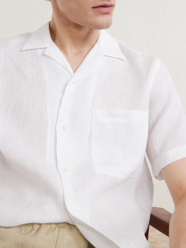 Camp-Collar Linen Shirt - CU Camp-Collar Linen Shirt - CU