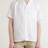 Camp-Collar Linen Shirt - FR Camp-Collar Linen Shirt - FR