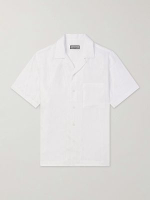 Camp-Collar Linen Shirt Camp-Collar Linen Shirt