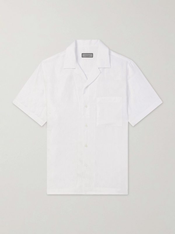 Camp-Collar Linen Shirt Camp-Collar Linen Shirt