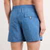 Straight-Leg Mid-Length Swim Shorts - BK
