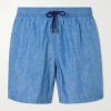 Straight-Leg Mid-Length Swim Shorts