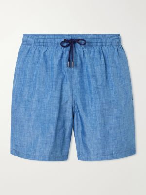 Straight-Leg Mid-Length Swim Shorts Straight-Leg Mid-Length Swim Shorts